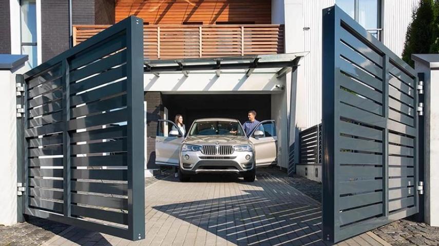 распашные ворота в Донском